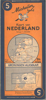 Carte hollande partie nord - présentation classique
